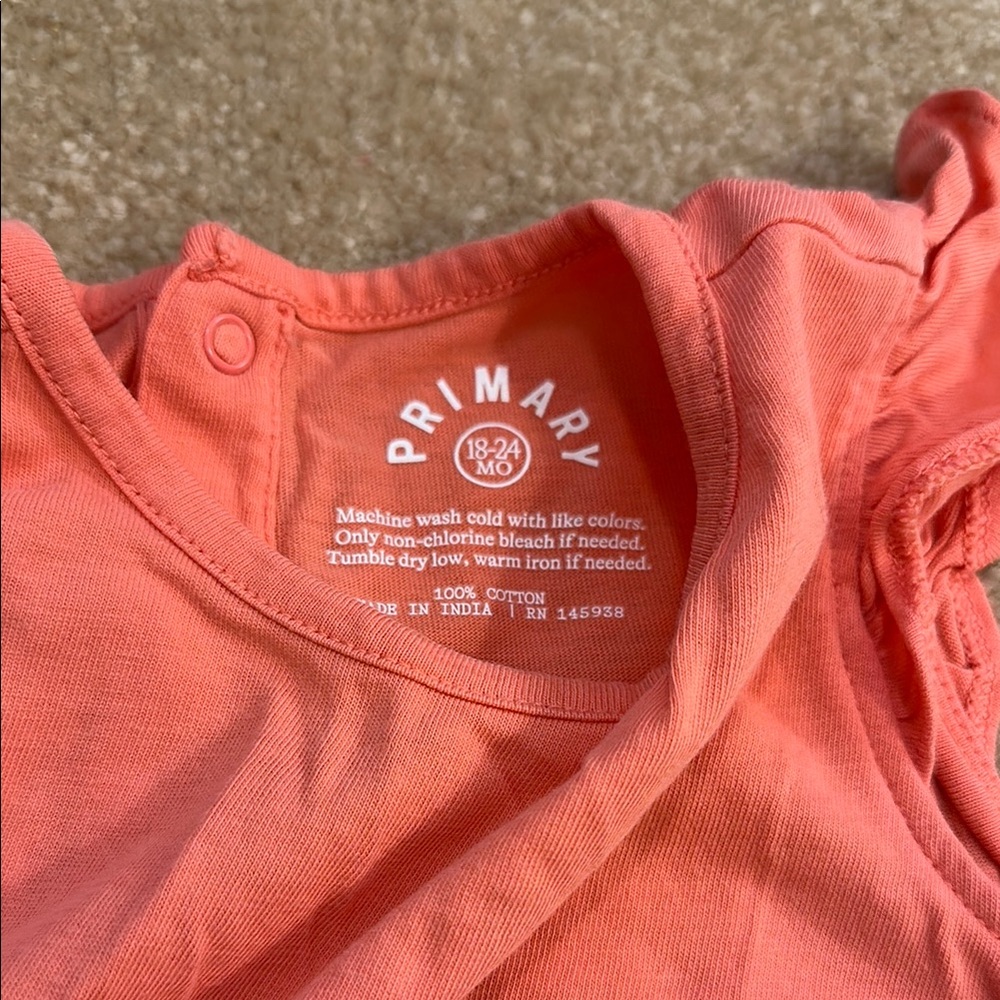 Coral Ruffle Tank- Primary - Picture 2 of 3